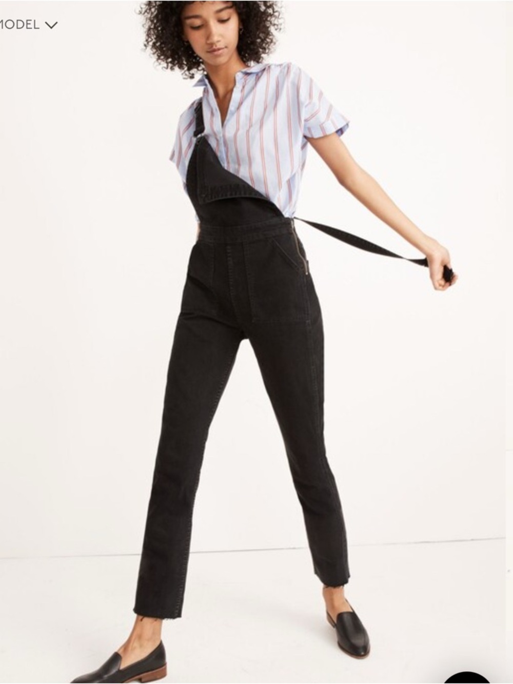 Madewell Skinny Overalls Lunar Wash size Medium